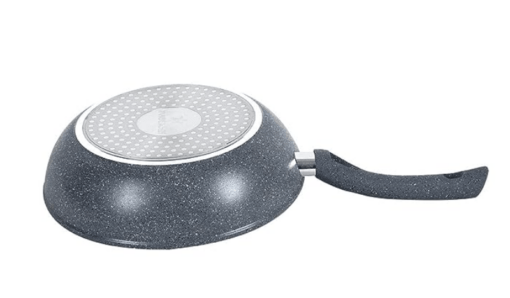 Wonderchef Granite 26cm Non-Stick Wok | Glass Lid | Induction Bottom | Soft-Touch Handles | Virgin Aluminium | PFOA and Heavy Metals Free | 3.5mm Thick| 26cm, 3.1 litres | 2 Year Warranty | Grey - Image 2